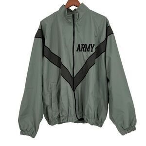 Skilcraft JWOD US Army Windbreaker REFLECTIVE Night Safety Training Jacket XL Gr